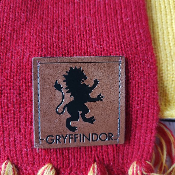 Harry Potter Gryffindor leather crest Scarf 60" costume Halloween - Picture 2 of 5